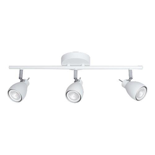 Aplique de 3 luces para GU10 de chapa blanco